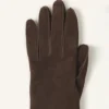 Guanti lunghi e sottili in pelle scamosciata Guanti lunghi e sottili in pelle scamosciata