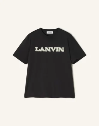 Lanvin T-shirt in cotone shearling