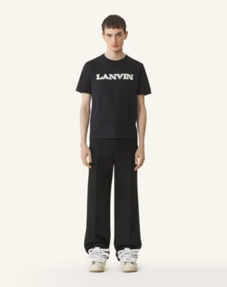 Lanvin T-shirt in cotone shearling