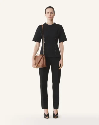 Maglietta in cotone felpato e cashmere
