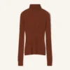 Maglione a collo alto in lana merino e seta Maglione a collo alto in lana merino e seta