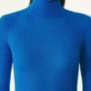 Maglione a collo alto in lana merino e seta Maglione a collo alto in lana merino e seta