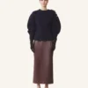 Maglione a coste in lana Maglione a coste in lana