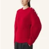 Maglione a coste in lana Maglione a coste in lana