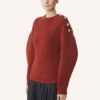 Maglione a coste in lana Maglione a coste in lana