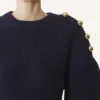 Maglione a coste in lana Maglione a coste in lana