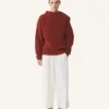 Maglione in lana con dettagli a rombi Maglione in lana con dettagli a rombi