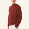 Maglione in lana con dettagli a rombi Maglione in lana con dettagli a rombi