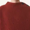 Maglione in lana con dettagli a rombi Maglione in lana con dettagli a rombi