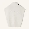 Maglione senza maniche in lana con dettagli a rombi Maglione senza maniche in lana con dettagli a rombi