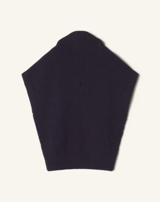 Maglione senza maniche in lana con dettagli a rombi Maglione senza maniche in lana con dettagli a rombi