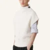 Maglione senza maniche in lana con dettagli a rombi Maglione senza maniche in lana con dettagli a rombi