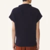 Maglione senza maniche in lana con dettagli a rombi Maglione senza maniche in lana con dettagli a rombi