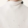Maglione senza maniche in lana con dettagli a rombi Maglione senza maniche in lana con dettagli a rombi