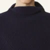 Maglione senza maniche in lana con dettagli a rombi Maglione senza maniche in lana con dettagli a rombi