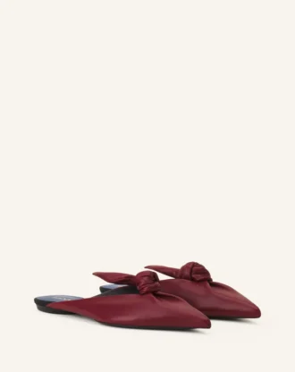 Mule con fiocco in pelle Midnight Step