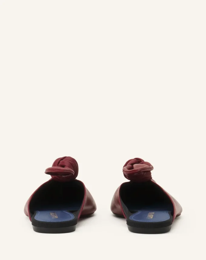 Mule con fiocco in pelle Midnight Step Mule con fiocco in pelle Midnight Step