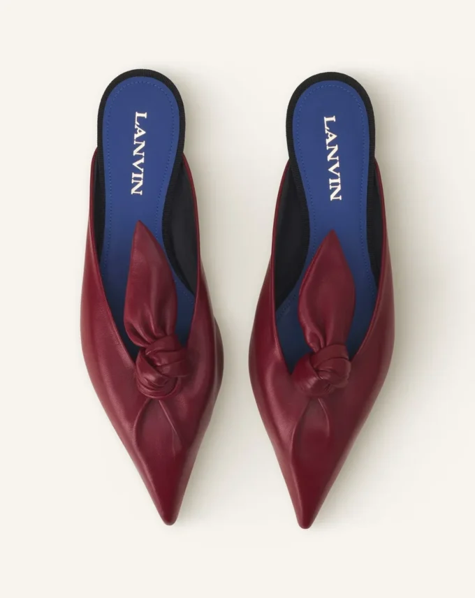 Mule con fiocco in pelle Midnight Step Mule con fiocco in pelle Midnight Step