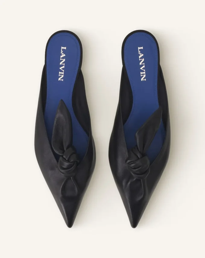 Mule con fiocco in pelle Midnight Step Mule con fiocco in pelle Midnight Step