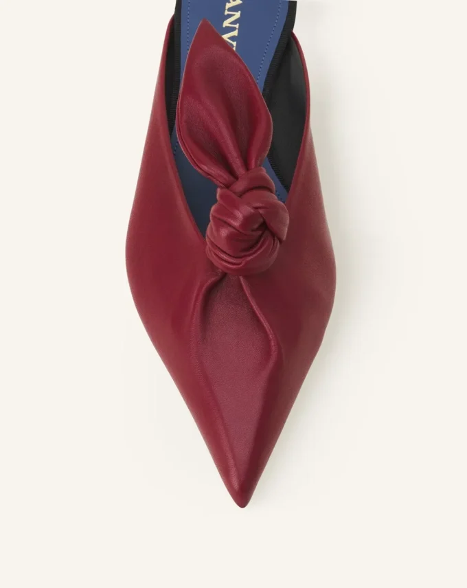 Mule con fiocco in pelle Midnight Step Mule con fiocco in pelle Midnight Step
