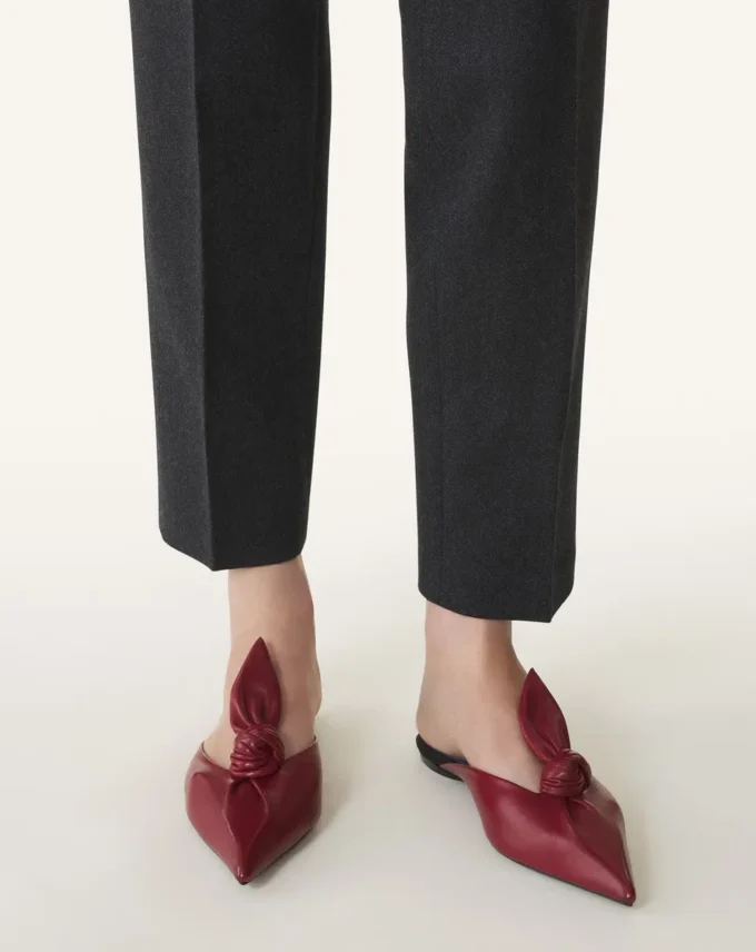 Mule con fiocco in pelle Midnight Step Mule con fiocco in pelle Midnight Step