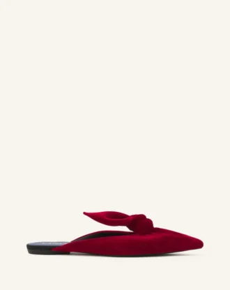 Mule con fiocco in velluto Midnight Step