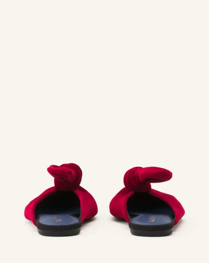 Mule con fiocco in velluto Midnight Step Mule con fiocco in velluto Midnight Step