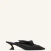 Mule con tacco e fiocco Midnight Step in pelle Mule con tacco e fiocco Midnight Step in pelle