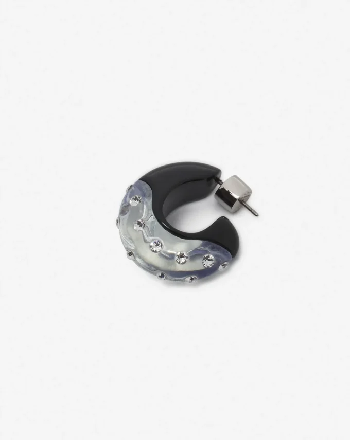 Orecchini a cerchio grandi con strass Fargo Orecchini a cerchio grandi con strass Fargo