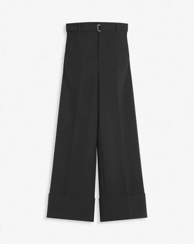 Pantaloni a gamba larga con risvolto Pantaloni a gamba larga con risvolto