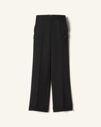 Pantaloni chino in lana leggera