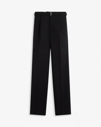 Pantaloni dritti in lana