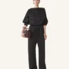 Top fluido in viscosa jacquard Top fluido in viscosa jacquard