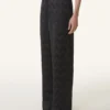 Pantaloni fluidi in viscosa jacquard Pantaloni fluidi in viscosa jacquard