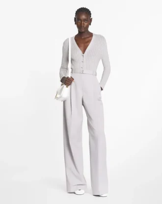 Pantaloni in cotone con pinces