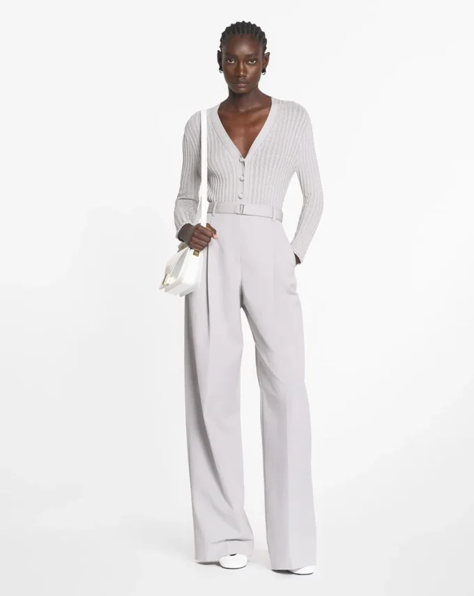 Pantaloni in cotone con pinces Pantaloni in cotone con pinces