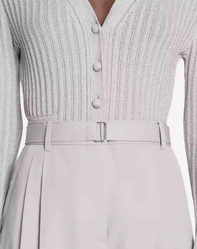 Pantaloni in cotone con pinces Pantaloni in cotone con pinces