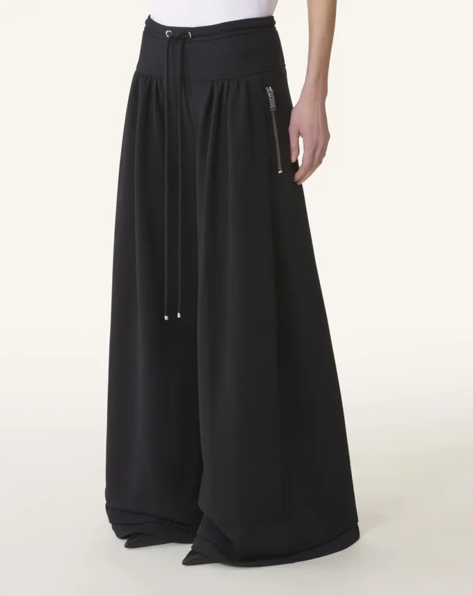 Pantaloni in cotone felpato e cashmere Pantaloni in cotone felpato e cashmere