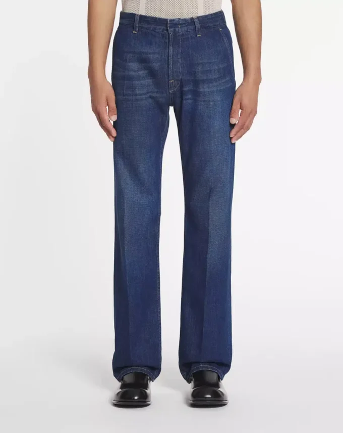 Pantaloni in denim dalla vestibilità dritta Pantaloni in denim dalla vestibilità dritta