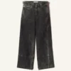Pantaloni in denim lavato dalla vestibilità ampia Pantaloni in denim lavato dalla vestibilità ampia