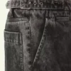 Pantaloni in denim lavato dalla vestibilità ampia Pantaloni in denim lavato dalla vestibilità ampia
