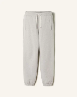 Pantaloni jogging in cotone felpato e cashmere