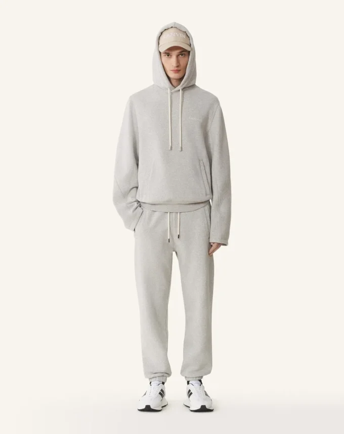 Pantaloni jogging in cotone felpato e cashmere Pantaloni jogging in cotone felpato e cashmere