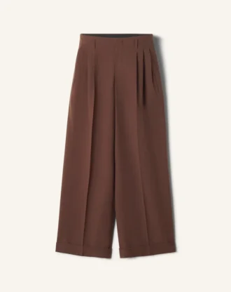Pantaloni larghi in flanella