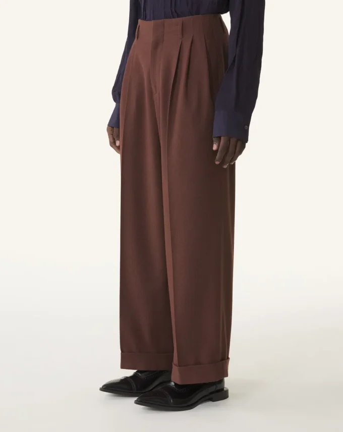 Pantaloni larghi in flanella Pantaloni larghi in flanella
