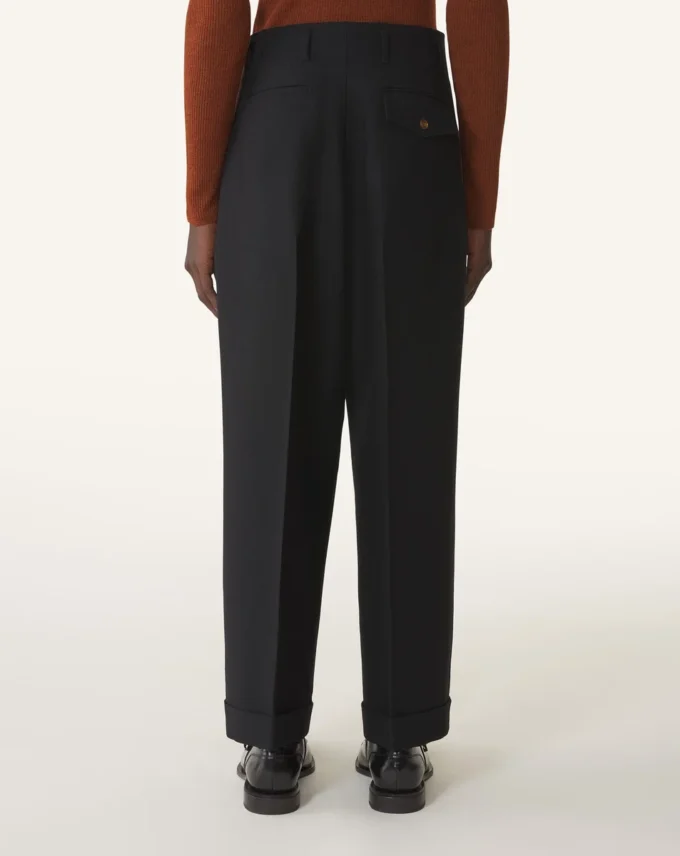 Pantaloni larghi in flanella Pantaloni larghi in flanella