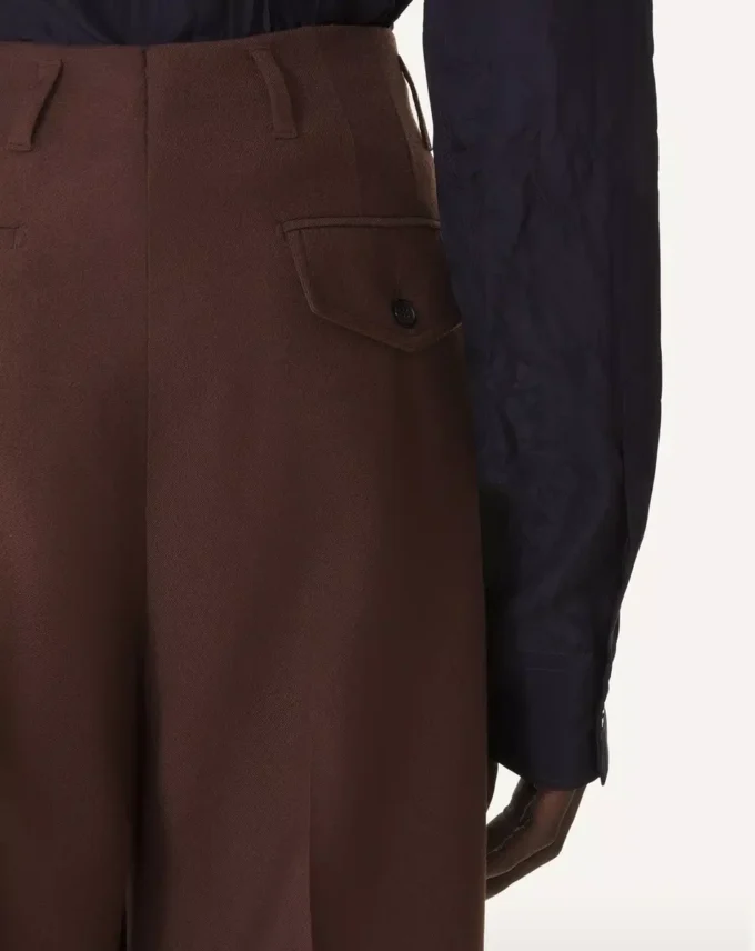 Pantaloni larghi in flanella Pantaloni larghi in flanella