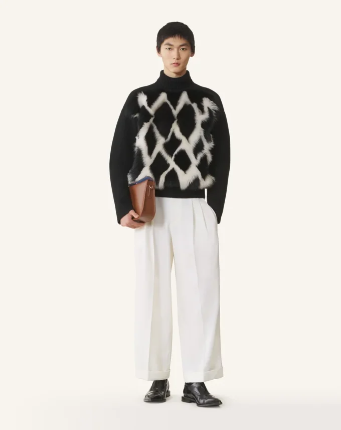 Pantaloni larghi in lana Pantaloni larghi in lana
