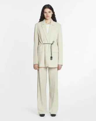Pantaloni sartoriali in misto lana