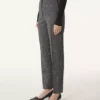 Pantaloni sigaretta in lana Principe di Galles Pantaloni sigaretta in lana Principe di Galles
